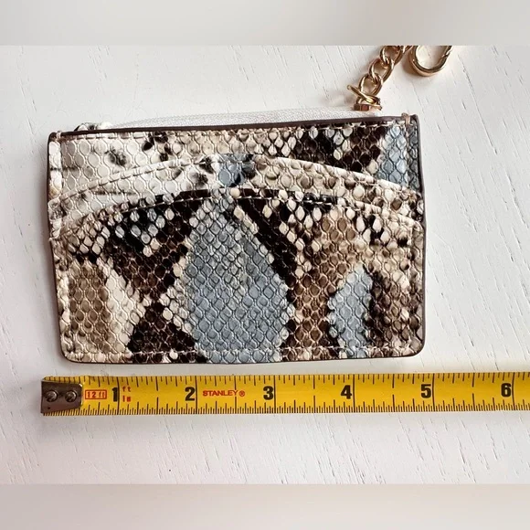 Anne Klein SnakeSkin Print Slim Card Wallet - Picture 5 of 6